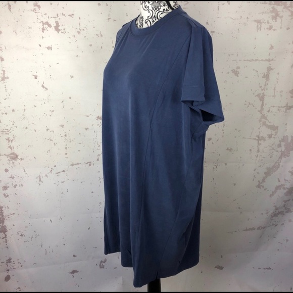 Madewell Blue Sandwash Dress - Picture 2 of 8